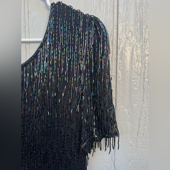 Shimmery sequin vintage dress in size small - Picture 4 of 8